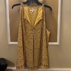 Max Studio Yellow/Gold Tank XL